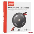Meracie káble s krokosvorkami 2x9m AMiO-04275
