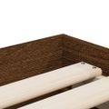 vidaXL Posteľný rám so zásuvkami hnedý dub 90x200 cm kompozitné drevo
