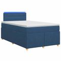 vidaXL Posteľ boxspring s matracom Modrá 120 x 200 cm Látka