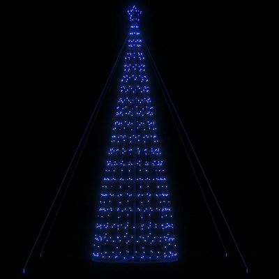 vidaXL LED vianočný stromček 1534 LED modré 500 cm