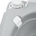 vidaXL Kempingové WC Šedý a biely 41,5 x 36,5 x 30 cm Polyetylén
