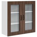 vidaXL Dvierka na umývačku Kalmar Hnedý dub 80 x 31 x 80 cm