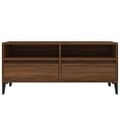 vidaXL TV skrinka hnedý dub 100x34,5x44,5 cm kompozitné drevo