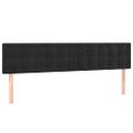 vidaXL Posteľný rám boxspring s matracom čierny 180x200 cm zamat