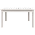 vidaXL Záhradný stolík biely 82,5x82,5x45 cm borovicový masív