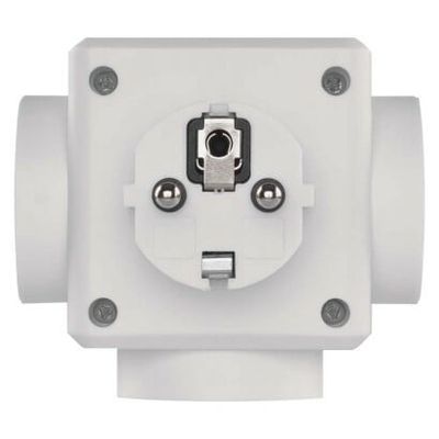 P0024U Emos Rozbočovacia zásuvka 3× guľatá, 2× USB