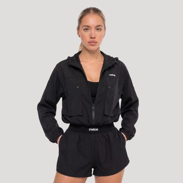 Dámska bunda Flow Black - GymBeam, veľkosť L