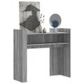 vidaXL Konzolový stolík sivý sonoma 100x35x90 cm kompozitné drevo