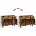 vidaXL Servírovacia skriňa Staré drevo 97 x 32,5 x 74,5 cm