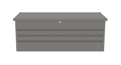 Záhradný box G21 Denver 560 L, metalický šedý plechový