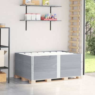 vidaXL Paletové ohrádky 3 ks sivé 150x100 cm borovicový masív