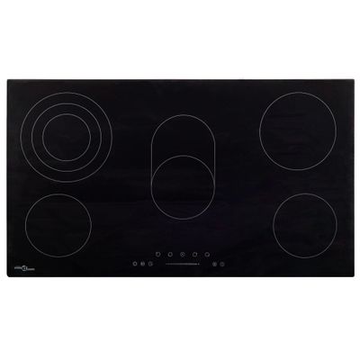 vidaXL Keramická varná doska, 5 platničiek, dotyková 77 cm 8500 W