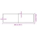 vidaXL Kúpeľňová doska 200x60x(2-6) cm neošetrený masív