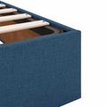 vidaXL Polohovací postel s matrací Modrá 120 x 190 cm Látka