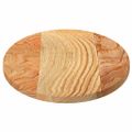 vidaXL Stolová doska bledohnedá 80x40x2 cm dubový masív oválny