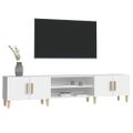 vidaXL TV skrinka biela 180x31,5x40 cm, drevená