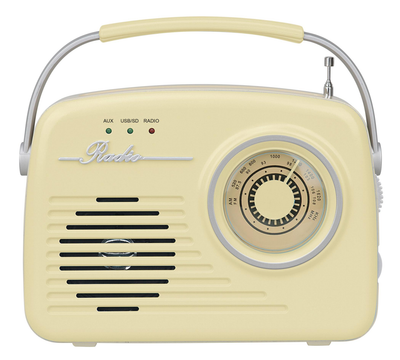 Bezdrôtový reproduktor Setty s rádiom Retro P350 béžová