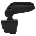 vidaXL Lakťová opierka do auta čierna 11x35x(32-49) cm ABS