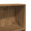 vidaXL Knižnica dub artisan 80x30x114 cm kompozitné drevo