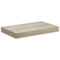 vidaXL Plávajúce nástenné police 2 ks, dubové 40x23,5x3,8 cm, MDF