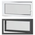 vidaXL Otočné a sklopné okno do suterénu RISOR 120 x 60 cm PVC a sklo