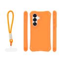 Safepop puzdro s popruhom pre Samsung Galaxy S24 / S25 oranžová