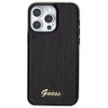 Guess puzdro pre iPhone 15 Pro 6,1" GUHCP15LPSFDGSK čierne HC Sequin Script Metal