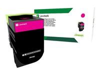 Extra vysoká výťažnosť - purpurová - originálna - kazeta s farbivom LCCP, LRP - pre Lexmark CS510de, CS510dte