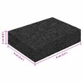 vidaXL Pad z gumových granúl na dvor 25 ks Čierny 9 x 6 x 2 cm Guma