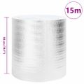 vidaXL Reflexná fólia za radiátor Strieborná 15 x 0,5 m Polyetylén