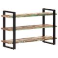 vidaXL Komoda s 3 policami 120x40x75 cm, recyklovaný masív