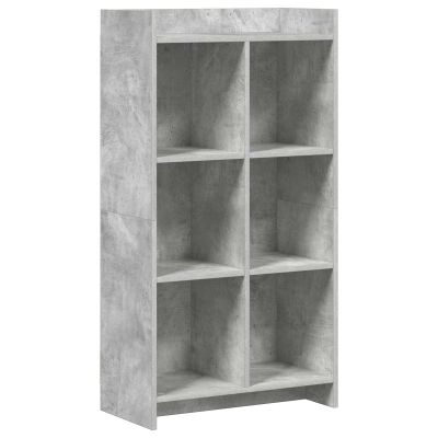 vidaXL Knižnica Betónová šedá 59 x 30 x 111 cm Kompozitné drevo