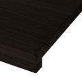 vidaXL Schodiskové stupne 2 ks hnedočierná 80x30x2 cm dubový masív