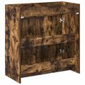 vidaXL Skriňa pod umývadlo do kúpeľne Dymový dub 78,5 x 37,5 x 81 cm