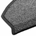 vidaXL Samolepiace schodové rohože 15 ks 80 x 24,5 x 3,5 cm Tmavosivá