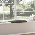 vidaXL Vankúš na lavičku Pl plush kord Antracitová Hĺbka 35 cm