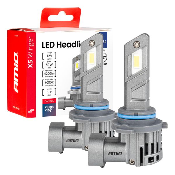 LED žiarovky X5-series WINGER HB4 6000K max 50W AMIO-03949