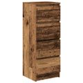 vidaXL Komoda staré drevo 37,5x35x99 cm kompozitné drevo
