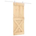 vidaXL Posuvné dvere Prírodná a biela 80 x 210 cm