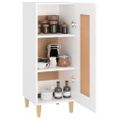 vidaXL Komoda biela 34,5x34x90 cm spracované drevo