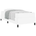 vidaXL Rám postele s matracmi Biela 80 x 200 cm látka