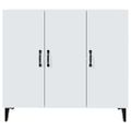 vidaXL Komoda biela 90x34x80 cm kompozitné drevo