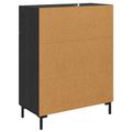 vidaXL Servírovacia skriňa Čierny dub 69,5 x 34 x 90 cm