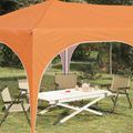 vidaXL Prístrešok na párty 575 x 288 x 245 cm Oranžová Oxfordská látka