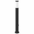 vidaXL Stĺpikové svetlá so zásuvkou 3 ks 80 cm nehrdzavejúca oceľ IP44