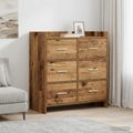 vidaXL Servírovacia skriňa Staré drevo 75 x 33 x 80 cm
