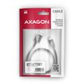 AXAGON BUMM-AM20AB, HQ kábel Micro USB <-> USB-A, 2m, USB 2.0, 2.4A, ALU, oplet, čierny Kábel, synchronizačný a nabíjací, USB 2.0 typ A na typ micro B, opletený, 2m, 2,4A, čierny