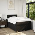 vidaXL Boxspring posteľ s matracom čierna 120x190 cm látka
