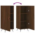 vidaXL Komoda hnedý dub 34,5x34x90 cm spracované drevo