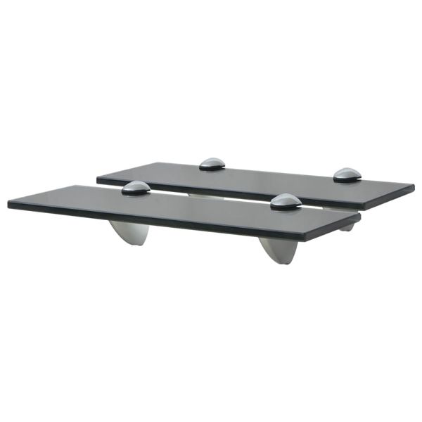 vidaXL Nástenná polička 2 ks sklo 30x10 cm 8 mm